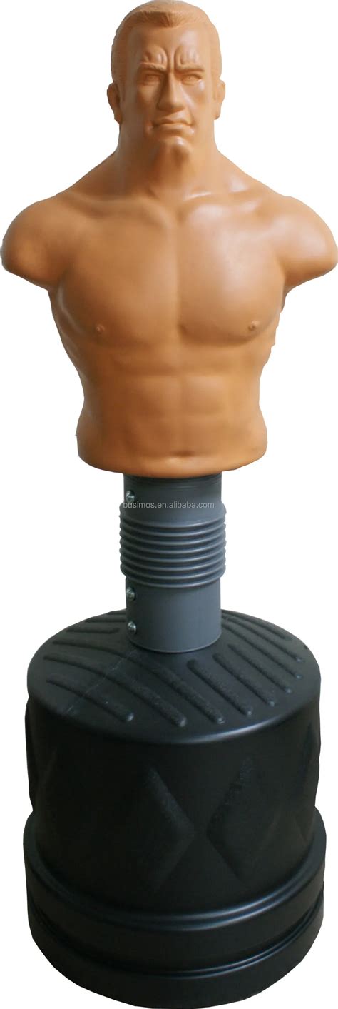 standing man punching bag